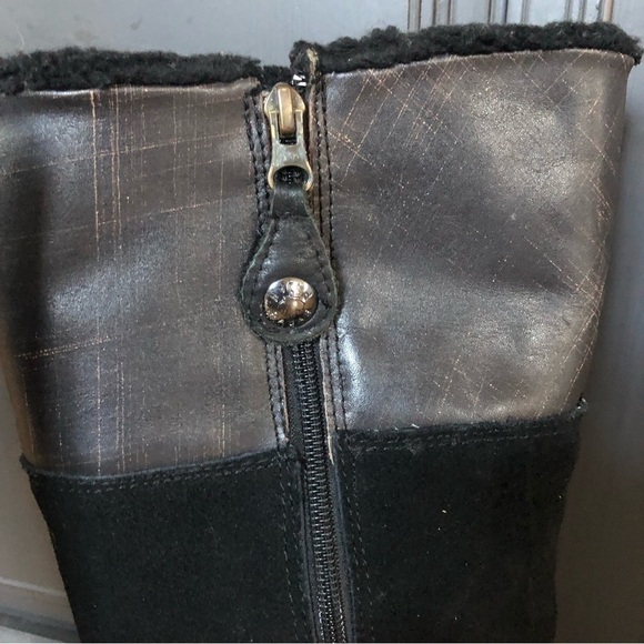 Panjar Black Leather Winter Riding Boots Size 9-9.5 - Picture 13 of 16